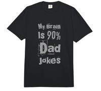 Chistes Divertidos de papá Citas Broma de papá Mi Cerebro es 90% Chistes de papá Comfort Colors Adult Heavyweight T-Shirt