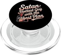 Chistes Divertidos de Satanás Jesús religioso Cristiano Creyente PopSockets PopGrip para MagSafe