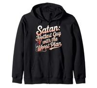 Chistes Divertidos de Satanás Jesús religioso Cristiano Creyente Sudadera con Capucha