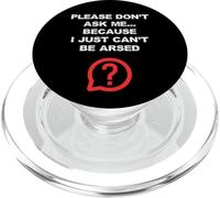 Chistes divertidos para adultos No me preguntes, simplemente no puedo ser arrestado PopSockets PopGrip para MagSafe