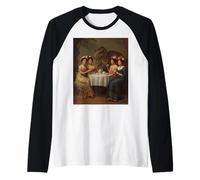 Chistes para los Amantes del Arte o el Humor prehistórico para Amantes del Arte T-Rex Camiseta Manga Raglan