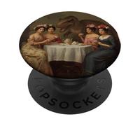 Chistes para los Amantes del Arte o el Humor prehistórico para Amantes del Arte T-Rex PopSockets PopGrip Adhesivo