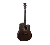 Chitarra acustica Dreadnought cutaway elettrificata con finitura open pore satinata