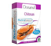 DRASANVI NUTRABASICS CHITOSAN - Fibra de origen marino que ayuda a eliminar la grasa - SIN GLUTEN - 60 cápsulas vegetales