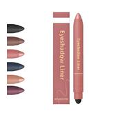 Chiura Shadow Liner 2 en 1 Delineador de ojos Sombra de ojos, Sombra de ojos elaborada, Resistente al agua, Suave y fácil de colorear(Rose gold)