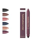 Chiura Shadow Liner 2 en 1 Delineador de ojos Sombra de ojos, Sombra de ojos elaborada, Resistente al agua, Suave y fácil de colorear(Purple)