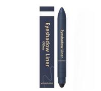 Chiura Shadow Liner 2 en 1: Delineador y Sombra en Barra, Lápiz de Maquillaje de Ojos Resistente al Agua y a las Manchas con Esponja Difuminadora Incorporada, Lápiz de Sombras en Crema (#C)