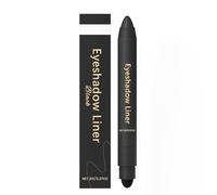Chiura Shadow Liner 2 en 1: Delineador y Sombra en Barra, Lápiz de Maquillaje de Ojos Resistente al Agua y a las Manchas con Esponja Difuminadora Incorporada, Lápiz de Sombras en Crema (#D)