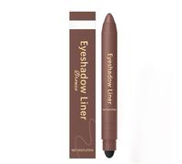 Chiura Shadow Liner 2 en 1: Delineador y Sombra en Barra, Lápiz de Maquillaje de Ojos Resistente al Agua y a las Manchas con Esponja Difuminadora Incorporada, Lápiz de Sombras en Crema (#F)