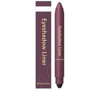 Chiura Shadow Liner 2in 1 Eyeliner Eyeshadow,Inelaborate Eye Shadow,2-in-1 Liner & Shadow,Long Lasting,Smudge-Proof,Waterproof Eye Shadow Crayon Cream Highlighter Pen,Smooth Easy to Color (Purple)