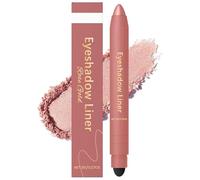 Chiura Shadow Liner 2in 1 Eyeliner Eyeshadow, Shadow Liner 2-in-1 Eyeliner & Eyeshadows, Dual-Ended Eye Shadows Stick, Smudge-Proof & Waterproof, Smooth, Easy to Color (Rose Gold)