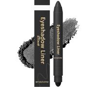 Chiura Shadow Liner 2in 1 Eyeliner Eyeshadow, Shadow Liner 2-in-1 Eyeliner & Eyeshadows, Dual-Ended Eye Shadows Stick, Smudge-Proof & Waterproof, Smooth, Easy to Color (Black)