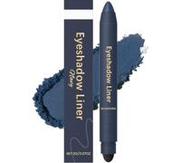 Chiura Shadow Liner 2in 1 Eyeliner Eyeshadow, Shadow Liner 2-in-1 Eyeliner & Eyeshadows, Dual-Ended Eye Shadows Stick, Smudge-Proof & Waterproof, Smooth, Easy to Color (Navy)