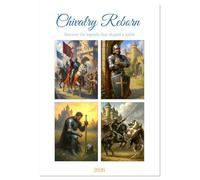 Chivalry Reborn (Wall Calendar 2026 DIN A4 portrait), CALVENDO 12 Month Wall Calendar: From noble battles to a triumphant return home - everyday life as a knight throughout the year