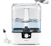 CHIVALZ Top-Fill Humidificador 6L de Aromas, Boquilla 360°, Silencioso 26dB, Boquilla de Vapor Giratoria de 360°, 30h Autonomía Humidificador Aceites Esenciales para Bebés y Plantas, Blanco