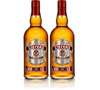 Chivas Regal 12 años Whisky Escocés de Mezcla - 1 L (Paquete de 2)