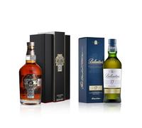 Chivas Regal 25 años Whisky Escocés de Mezcla Premium - 700 ml & Ballantine's 17 años Whisky Escocés de Mezcla - 700 ml