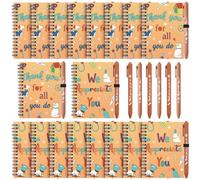 Chivertion 40 Pcs Vet Tech W ifts Bulk Veterinary Spiral Notebooks with Matching Ballpoint Pens, Appreciation Present for Vet Technician Assistant Doctor Nurse Pet Staff Dog Lover Office Supplies