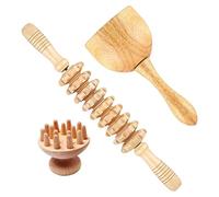 chiwanji 3x herramientas de masaje, masajeador manual de con hongo para moldear el cuerpo de drenaje linfático, barra de rodillos, para uso en
