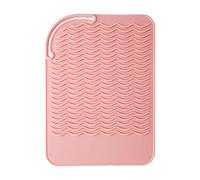 chiwanji Herramientas de Estilismo Profesional Plancha para El Cabello Mattenauflage de Silicona Resistente , Rosa