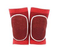 chiwanji Rodillera Protectora Almohadilla Elástica Esponja Rodilleras Transpirable Flexible 2 Unids/par para Trabajo Jardinería Patinaje Skateboarding, Rojo