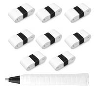 Chixenn Pack de 8 Overgrips Pádel, Grip para Raqueta, Negro, Cinta de Agarre Antideslizante, Absorbente y Autoadhesiva para Tenis, Bádminton, Squash, Pickleball, Golf y Palas de Pádel