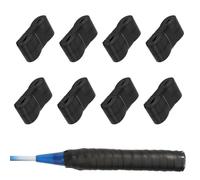 Chixenn Pack de 8 Overgrips Pádel, Grip para Raqueta, Negro, Cinta de Agarre Antideslizante, Absorbente y Autoadhesiva para Tenis, Bádminton, Squash, Pickleball, Golf y Palas de Pádel