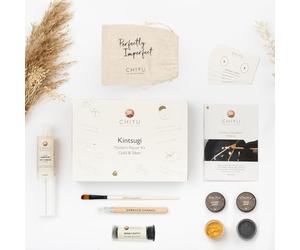 CHIYU Kintsugi Kit de reparación todo en uno, apto para alimentos, apto para lavavajillas, el kit Kintsugi más completo, útil y duradero (Oro-Plata)