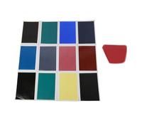 Chiyyak 12 Piezas de Papel de Color para Marcar Grabado, Papel de Máquina de Grabado Negro Vivo para Grabador de Diodos de CO2, con Coloración Precisa para Vidrio, Metal, Cerámica,