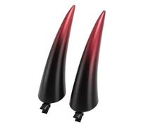 Chiyyak 2 Piezas de Cuernos Livianos de Cabello para Cabañas, Lindos Accesorios para el Cabello de Maquillaje de Cosplay de Halloween con Dirección Ajustable (Rojo)