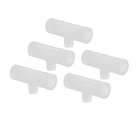 Chiyyak 20 Piezas Tubo en T Duradero a Prueba de Fugas para Granjas Grandes, Accesorio en T Ligero para Cría de Aves de Corral, Plástico PP (Tubo en de Cuatro Cuartos)