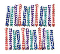 Chiyyak 24 Piezas Trampas para Dedos Juguete para Masticar Pájaros Juguete de Rompecabezas de Dedos de Bambú Chino Juego de Trampa para para Loros con Material Natural Segur