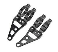 Chiyyak Abrazadera para Soporte de Lámpara de Cabeza de Motocicleta de 41mm, Soporte Fuerte para una Conducción Segura para , Color Negro