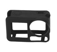 Chiyyak Acabado de Silicona Negro OSMO Action 3 Funda de Silicona para Cámara y Tapa de Lente Cómodo Protector de Cámara y Protector de Lente para OSMO Action 3 4 5 Pro