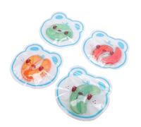 Chiyyak Almohadillas para Ojos Fríos y Calientes Parches de Máscara de Ojos de Gel Reutilizables para Hinchados con Material Suave Alivio del Frío Caliente para la Fatiga Ocu (Mezcla de 4 pares)