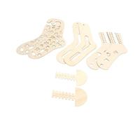 Chiyyak Bloqueadores de Calcetines de Madera, 2 Piezas de Moldes de Exhibición de Ensanchadores de Calcetines para Hacer Regalos Artesanales, con Diseño Delgado para un Fácil