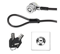 Chiyyak Bloqueo de Computadora Portátil de la Computadora Portátil de Seguridad Informática, Protección de Robo, Galvanizado, Respetuoso con el Medio Ambiente, Cable de Seguridad Informática con una