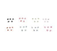 Chiyyak Botones de Concha de 15 Mm, 40 Piezas Botones Impermeables de 2 Orificios de Concha Natural para Manualidades de Costura, con Patrones únicos para Ropa de Bricolaje y álbu