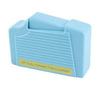 Chiyyak Caja de Limpieza de Fibra óptica Limpiador de Conectores ópticos Resistente a Rayones para Caras de Extremo SC, FC, LC, ST Ligero y Portátil -20~-50dB (Azul)