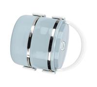 Chiyyak Caja Ecológica de Acero Inoxidable con Hebillas de Seguridad para Viajes de Oficina Azul 0,7 L PP+304 5,9 Pulgadas 8,5 Cm 1 Capa (Blanco)