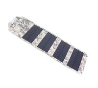 Chiyyak Cargador Solar Plegable del Panel Solar del Cargador Ligero Durable 10W para la Energía de Emergencia (Camuflaje)