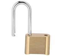 Chiyyak Cerradura de Latón Duradera de 4 Diales, Candado con Código de Maleta Combinado Resistente Al Agua y sin óxido, Grillete de Acero Resistente, Establezca su Propio Código, para Furgonetas,