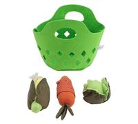 Chiyyak Cesta de Verduras para Niños Pequeños, Juego de Comida Blanda con Juguetes de Peluche de Zanahoria, Repollo y Maíz, Ideal para Entrenamiento de Manos y Desarrollo Visual, Material Seguro