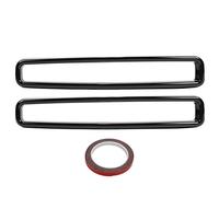 Chiyyak Challenger Parrilla Delantera Insertos Protectores Cubierta Embellecedora Negra Brillante Material ABS de Larga Duración para una Mejora Exterior Elegante