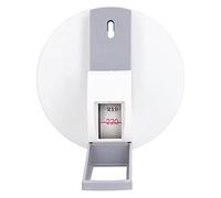 Chiyyak Cinta Métrica Compacta de Calibre de de 2,2 Metros para una Medición Sencilla, Perfecta para Pediatría, Ortopedia, Blanco Gris, ABS Montado en la Pared