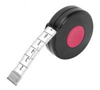Chiyyak Cinta Métrica de Tela Suave y Retráctil para Adaptación Corporal y Seguimiento del Progreso de la Dieta (Rojo)