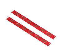 Chiyyak Cintas Navideñas, 2 Piezas de Accesorios Decorativos con Patrones únicos con Exquisitos Colores Brillantes, para Manualidades, Embalaje de Regalos, Fiestas Navideñas