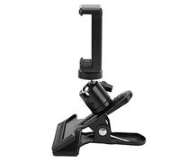 Chiyyak Clip de Metal Duradero para Teléfono con Cabeza de Bola Ajustable, Conector Universal para Transmisión en Vivo, Soporte para Teléfono con Cabeza de Guitarra para Colocación de los Dedos