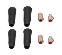 Chiyyak Conector de Acoplamiento Rápido para Soldadura con Caucho Flexible No Reciclado, Resistente Al Sol, Resistente A Altas Temperaturas para Cable de 10-25 mm², 200 A