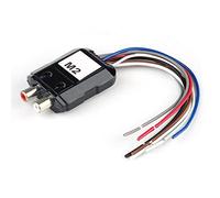 Chiyyak Convertidor de Audio Alto-bajo con Cable de Control de Amplificador de Potencia para Estéreo de Automóvil, Portátil y Duradero, Adecuado para Amplificador de CD, Radio y DVD